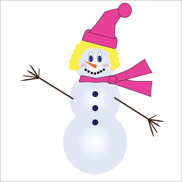 snow woman clipart - photo #3