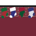 Christmas stockings clip art